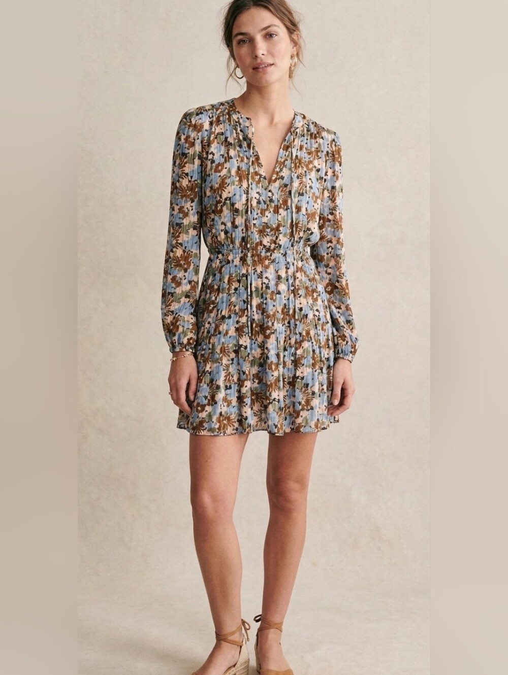 🆕 Veronica Beard Nyjah 100% Silk Mini Dress Floral Classic Beach Resort Cruise